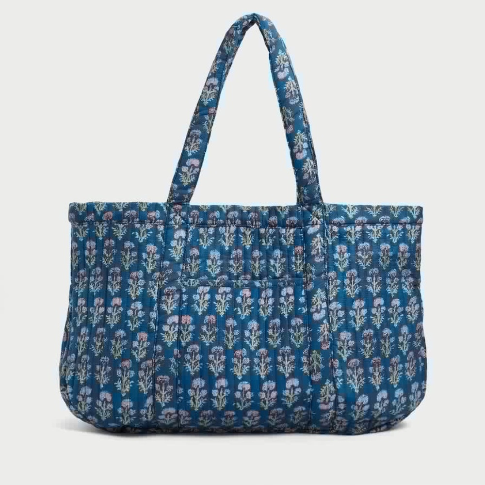 Quilted tote bag